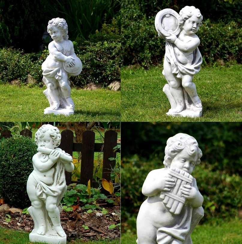 Zestaw Figur Ogrodowych - Amorki 4 Muzykantów