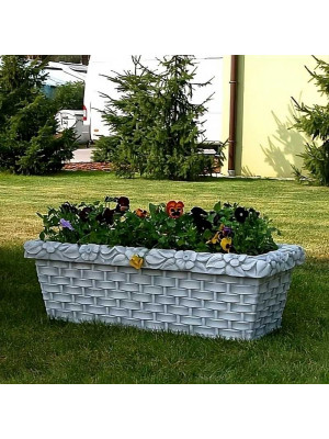 Donica Kosz - plecionka prostokątny wys: 30cm x szer: 90cm