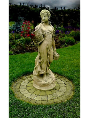 Figura ogrodowa Dziewczyna z koszami 136cm
