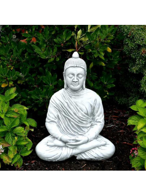Figura Medytujący Budda w szacie 79cm
