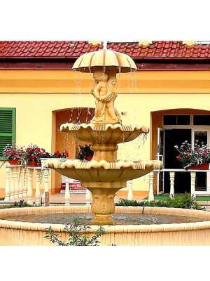 Fontanna do Ogrodu Dwupoziomowa Parasol - 217cm - 1098