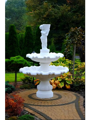 Fontanna Ogrodowa Greco Carello F094 - 135cm w kolorze Białym
