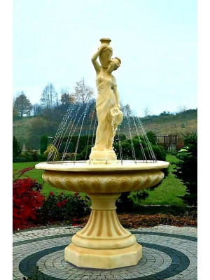 Fontanna Ogrodowa Neptun Allena w kolorze Pastello wraz z ringiem