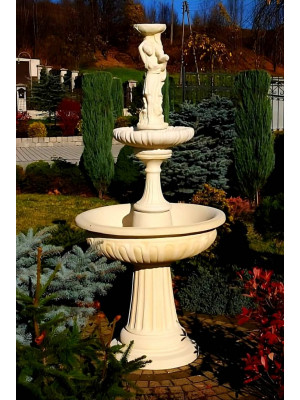Fontanna Ogrodowa Porto Shella 2 F054 - 199cm w kolorze Ecrue