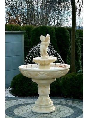 Fontanna Ogrodowa Fiore Ragazzi F116 - 161cm w kolorze pastello z ringiem