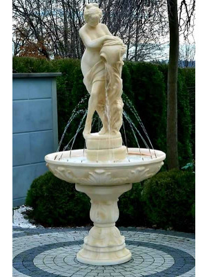 Fontanna Ogrodowza Fiore Charlotte F108 - 226cm w kolorze Pastello wraz z ringiem z dyszami