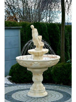 Fontanna Ogrodowa Fiore z Amandą 2 F119 - 173cm z ringiem w kolorze Pastello