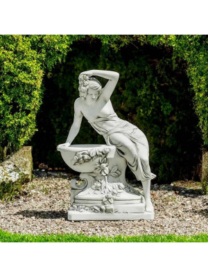 Rzeźba Siedząca Dama z Kwiatami 141cm