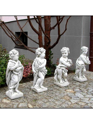 Zestaw Figur Ogrodowych - Amorki - 4 pory roku