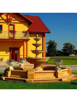 Elegancki zestaw fontannowy z Oczkiem fontannowym Classico i Fontanną Ogrodową Almeria