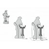 Figura Kobieta oparta o paterę 140cm