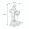 Figura Kobieta oparta o paterę 140cm