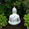 Figura Medytujący Budda w szacie 79cm