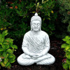 Figura Medytujący Budda w szacie 79cm