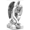 Figura Pochylony anioł z laurem 82cm