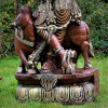 Figura Złoty Krishna grający na flecie 94cm