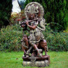 Figura Złoty Krishna grający na flecie 94cm