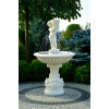 Fontanna Ogrodowa Fresco Carello F128 - 167cm w kolorze Ecrue wraz z ringiem z dyszami