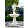 Fontanna Ogrodowa Porto Noemi F050 - 184cm w kolorze Ecrue wraz z ringiem z dyszami