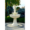 Fontanna Ogrodowa Porto Shella 1 F056 - 164cm w kolorze Ecrue z ringiem z dyszami