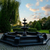 Oczko fontannowe Classico i fontanna ogrodowa Trzypoziomowa