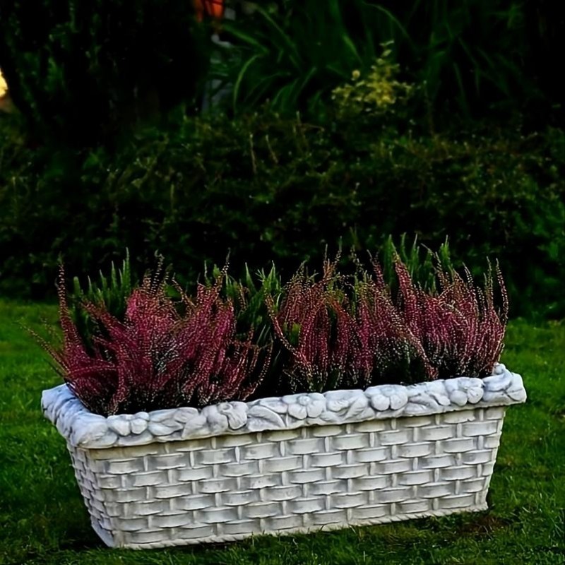 Donica Kosz - plecionka prostokątny wys: 30cm x szer: 90cm