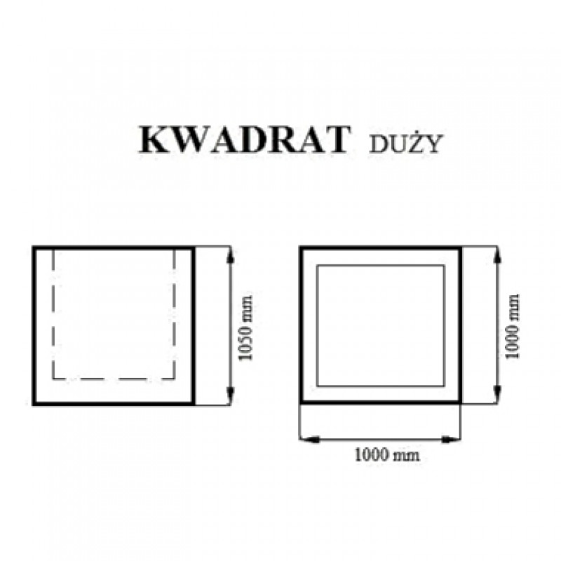 Donica kwadrat duży