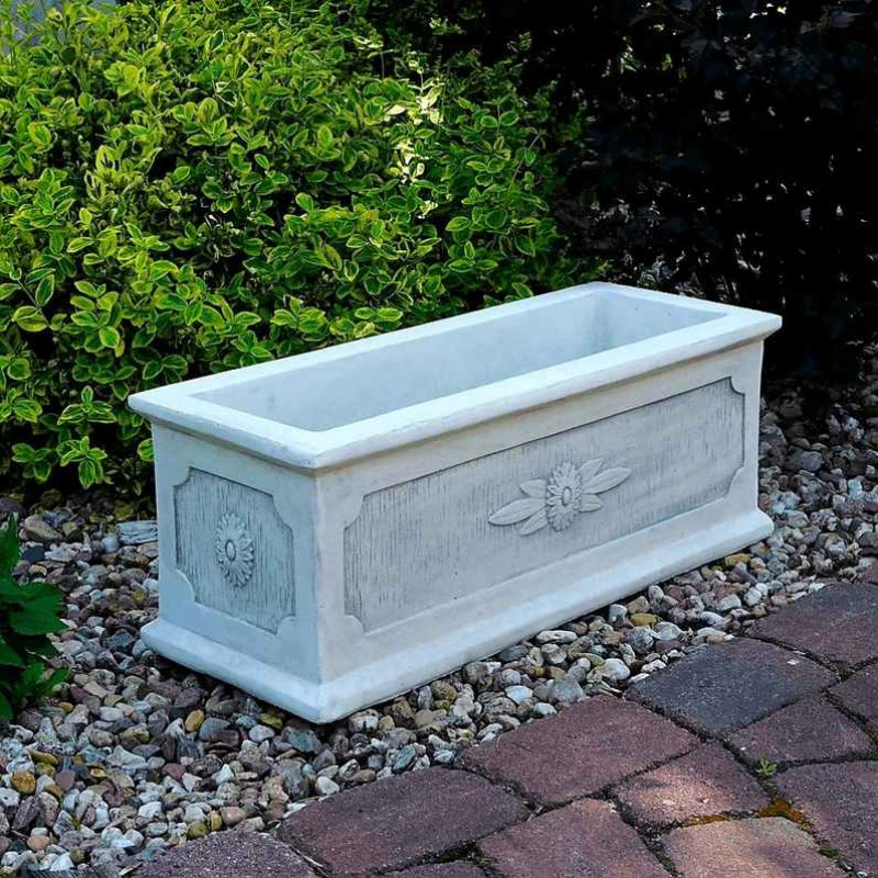 Donica prostokątna z kwiatem LENA wys: 30cm x szer: 80cm