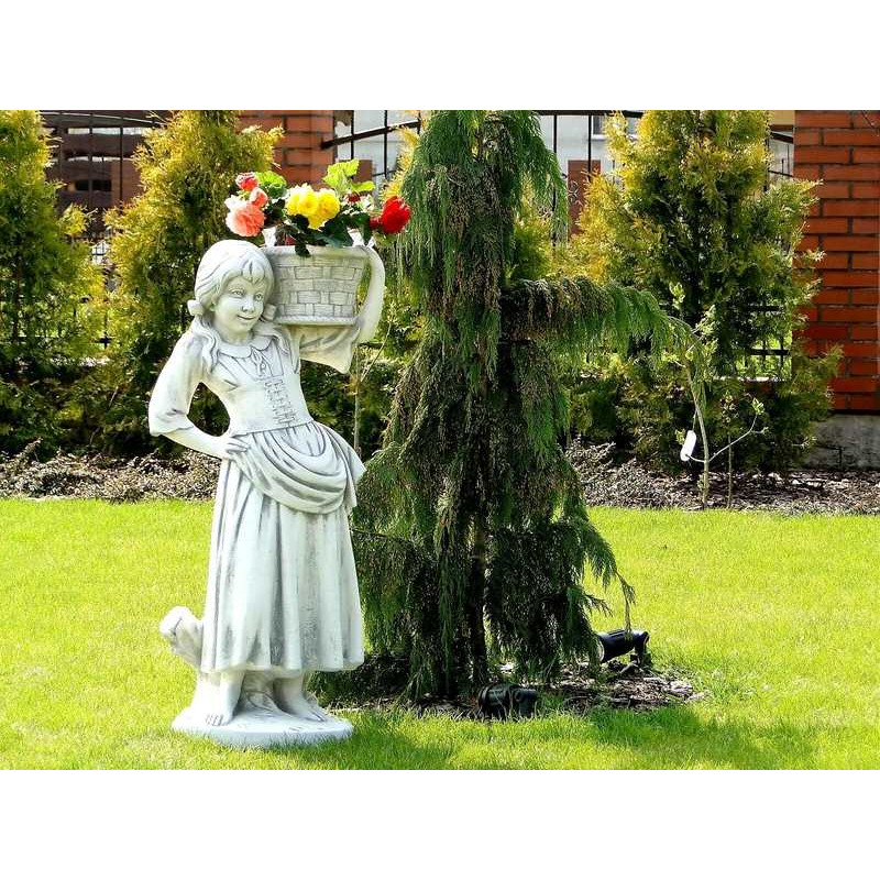 Figura Dziewczyna z koszem na ramieniu 111cm