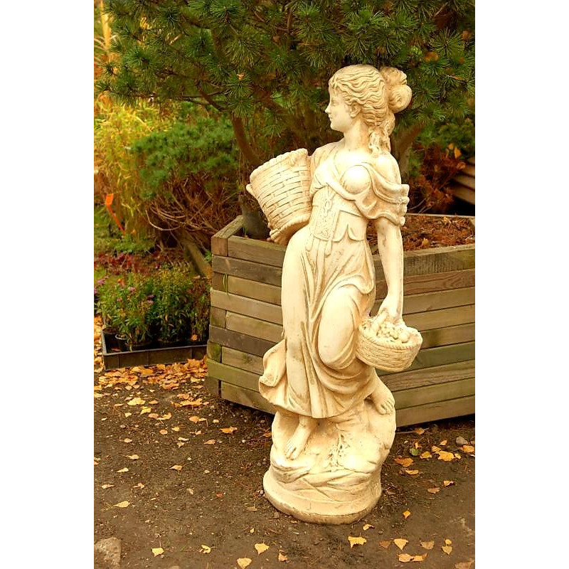 Figura ogrodowa Dziewczyna z koszami 136cm