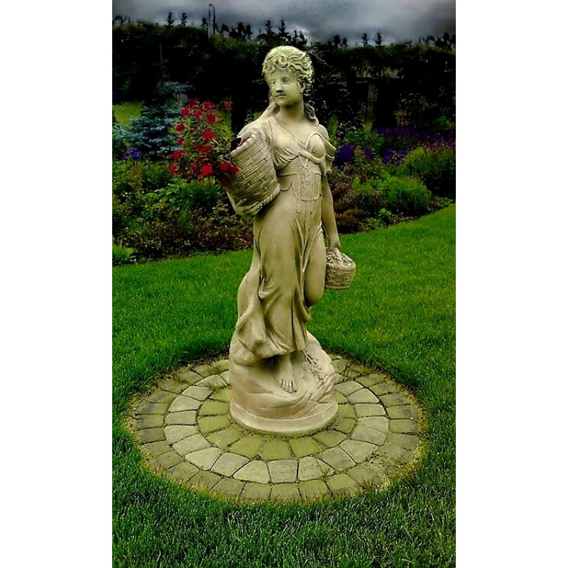 Figura ogrodowa Dziewczyna z koszami 136cm