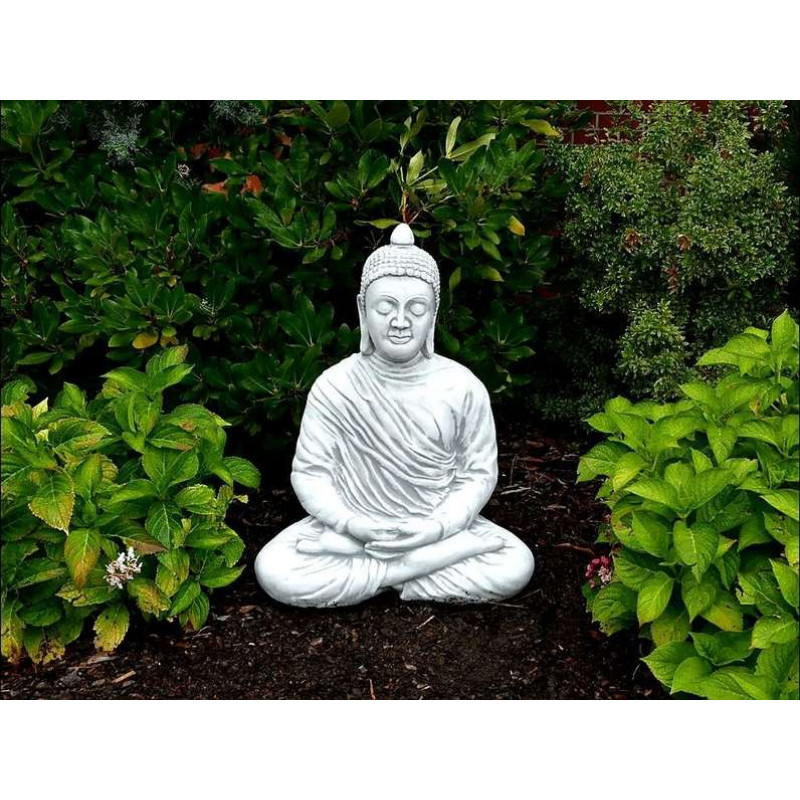 Figura Medytujący Budda w szacie 79cm