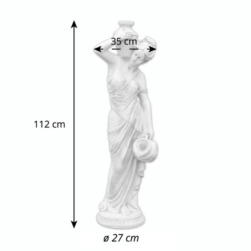 Figura przelewowa Kobieta z Dwoma Dzbanami 138cm