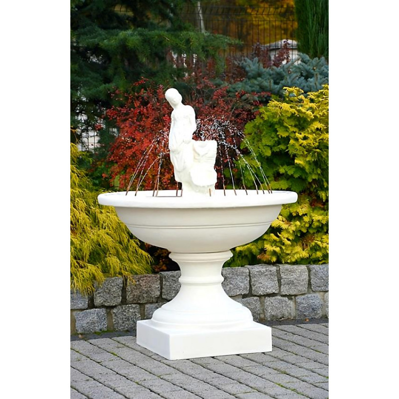 Fontanna do ogrodu Costa z Amandą F236 - 136cm na kostce brukowej