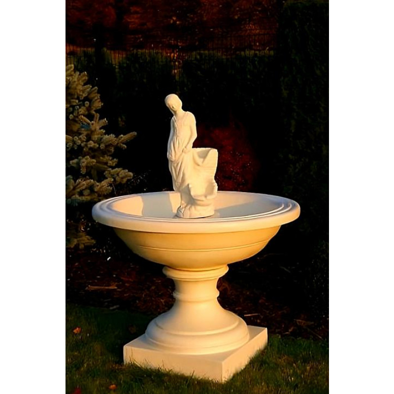 Fontanna Ogrodowa Costa z Amandą F236 - 136cm w kolorze Ecrue