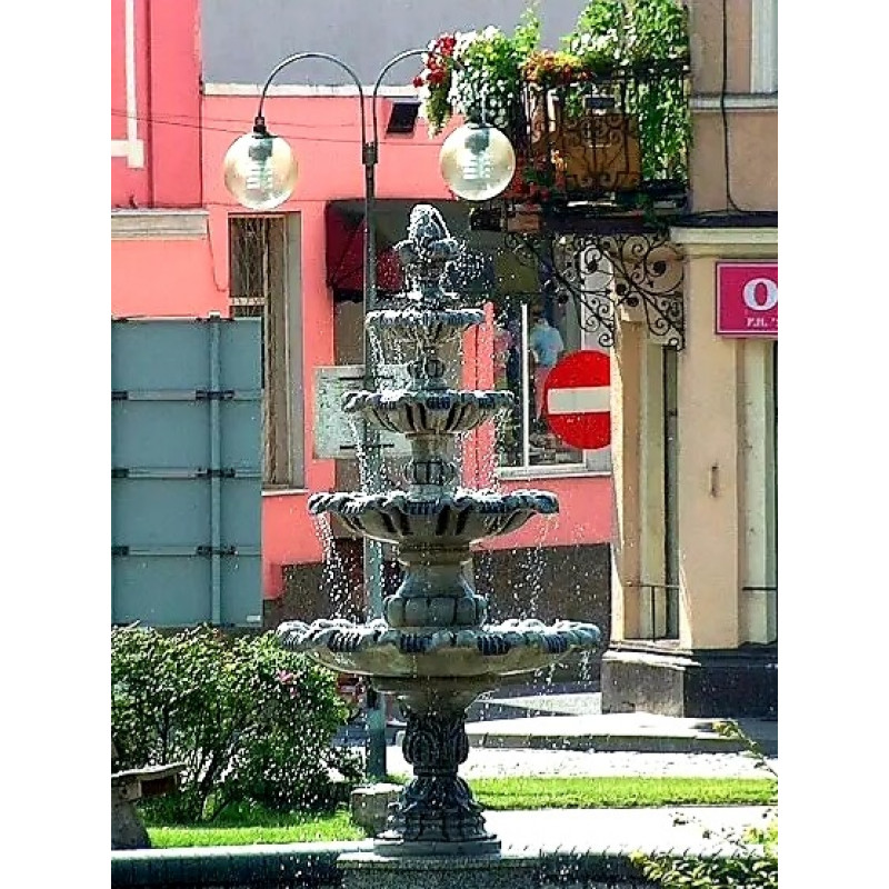 Fontanna do Ogrodu Czteropoziomowa z Lilią 1101 