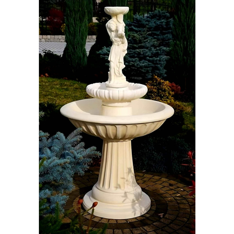 Fontanna Ogrodowa Noemi Shella F024 - 162cm w kolorze Ecrue