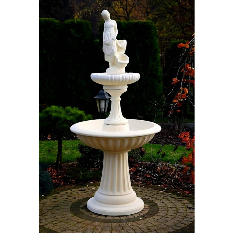 Fontanna Ogrodowa Noemi z Amandą 2 F028 - 197cm w kolorze Ecrue
