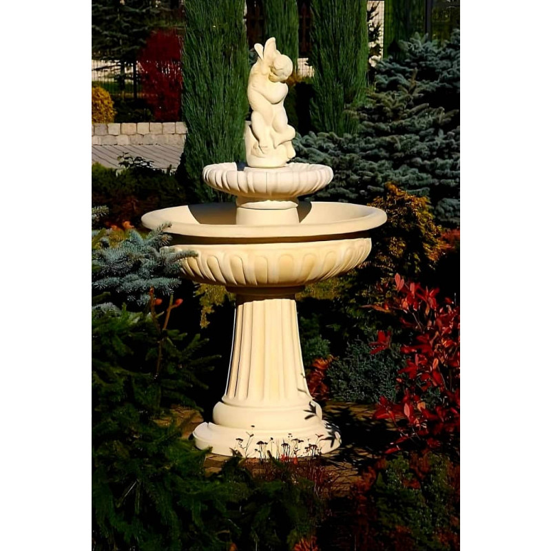 Fontanna Ogrodowa Porto Ragazzi 1 F052 - 154cm w kolorze Ecrue