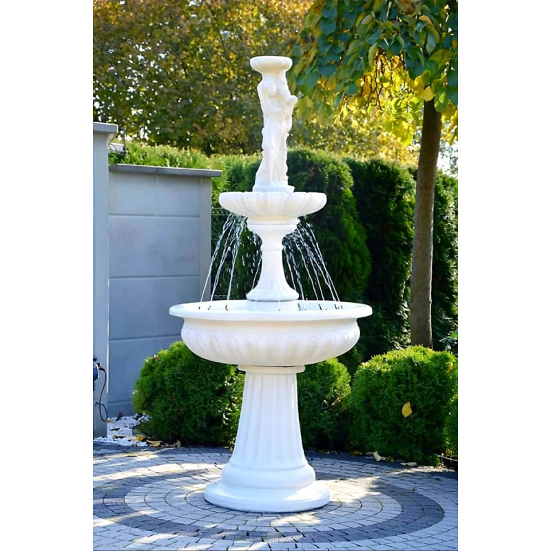 Fontanna do Ogrodu Porto Shella 2 F054 - 199cm z ringiem z dyszami