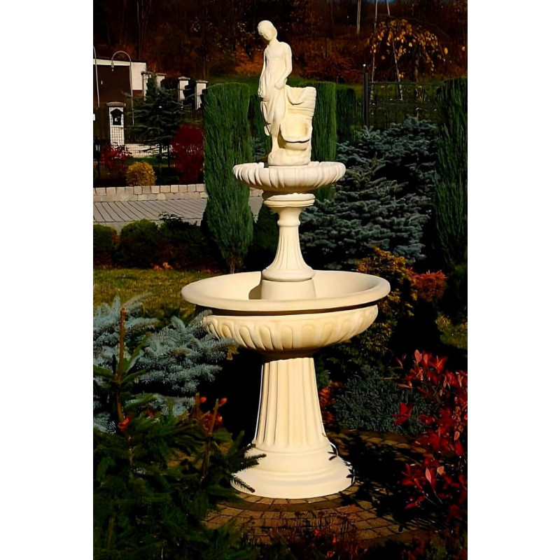Fontanna do Ogrodu Porto z Amandą 2 F059 - 199cm w kolorze Ecrue