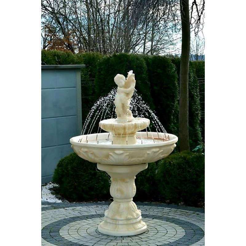 Fontanna Ogrodowa Fiore Ragazzi F116 - 161cm w kolorze pastello z ringiem