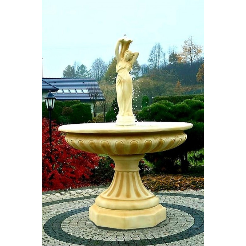 Fontanna Ogrodowa Neptun Noemi w kolorze Pastello