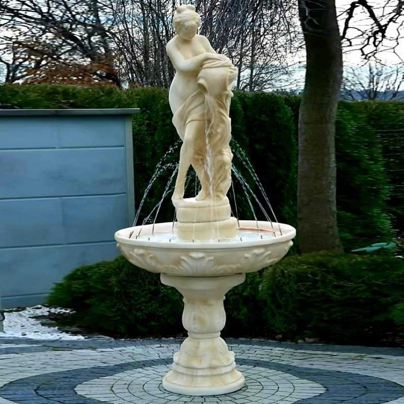 Fontanna Ogrodowza Fiore Charlotte F108 - 226cm w kolorze Pastello wraz z ringiem z dyszami