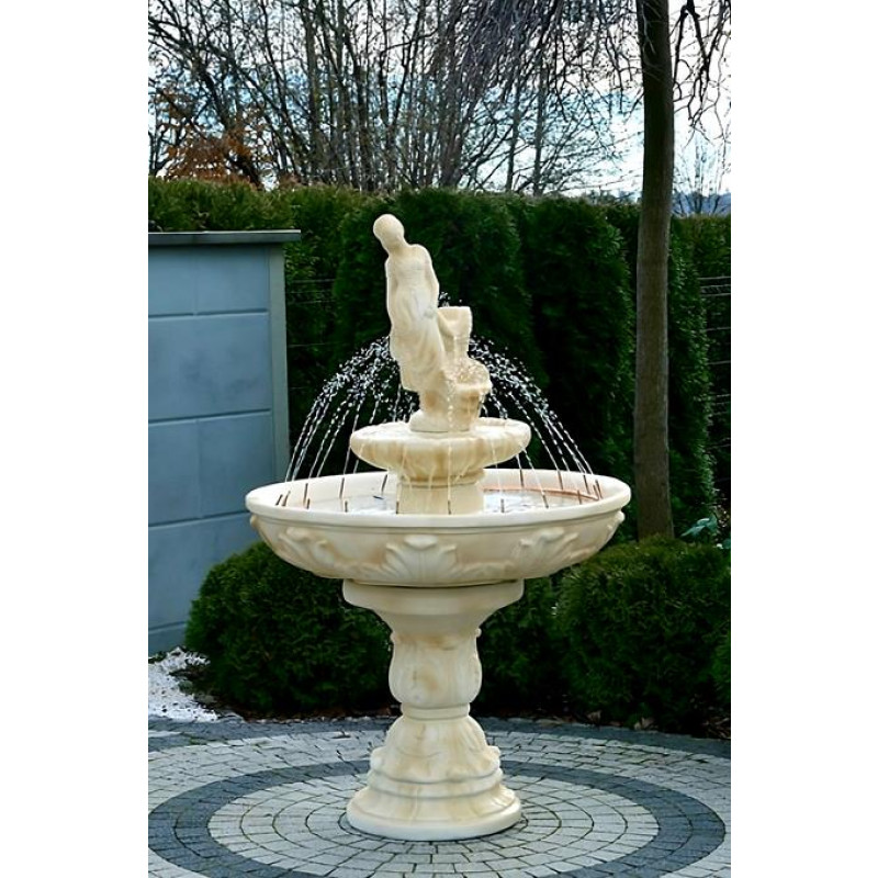 Fontanna Ogrodowa Fiore z Amandą 2 F119 - 173cm z ringiem w kolorze Pastello