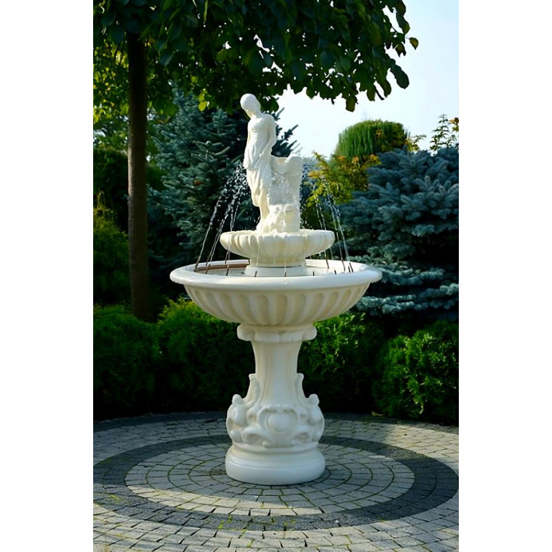 Fontanna Ogrodowa Fresco z Amandą F138 - 172cm w kolorze Ecrue
