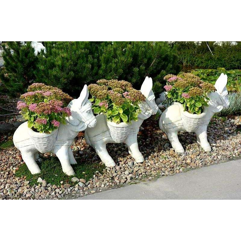 Figura Osioł z koszem - duży 87cm
