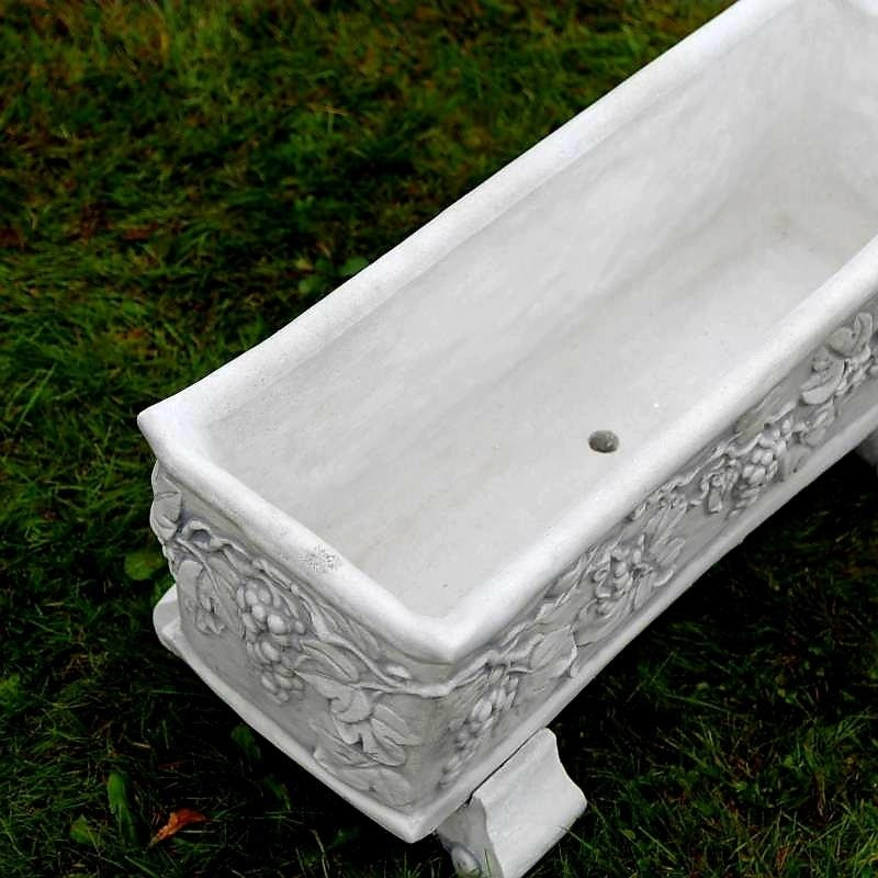 Prostokątna donica z winogronami wys: 29cm x szer: 76cm