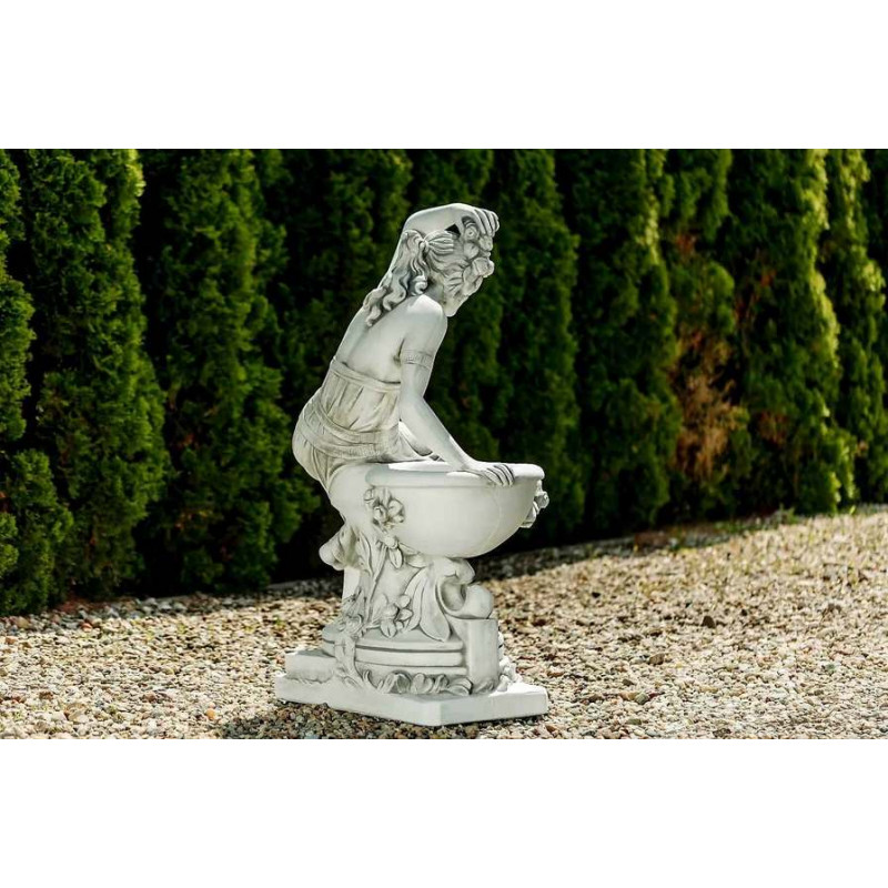 Rzeźba Siedząca Dama z Kwiatami 141cm