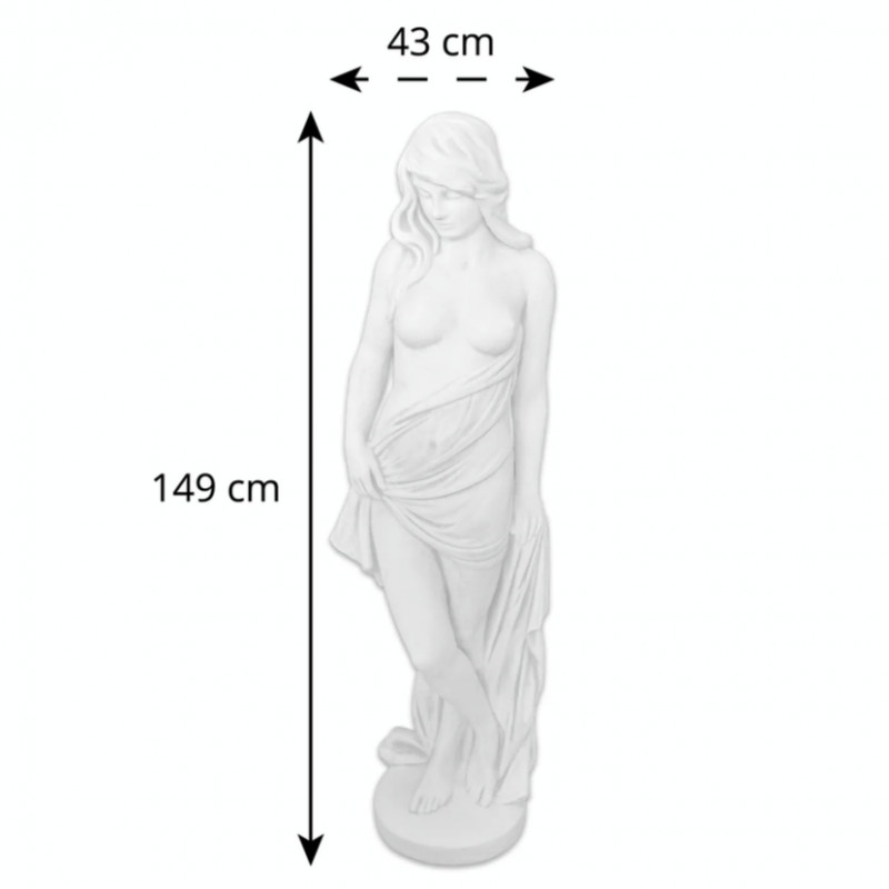 Rzeźba Złotowłosa otulona szatą 150cm